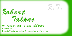 robert talpas business card